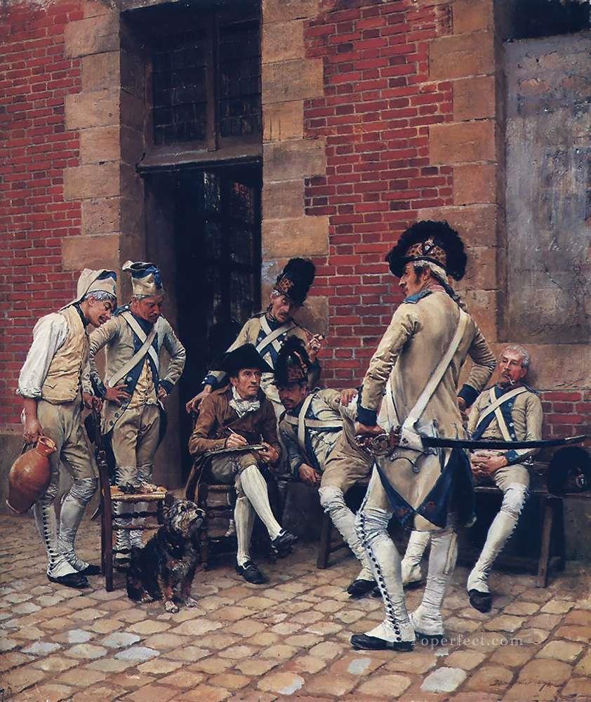 The Sergeants Portrait 1874 military Jean Louis Ernest Meissonier Oil Paintings